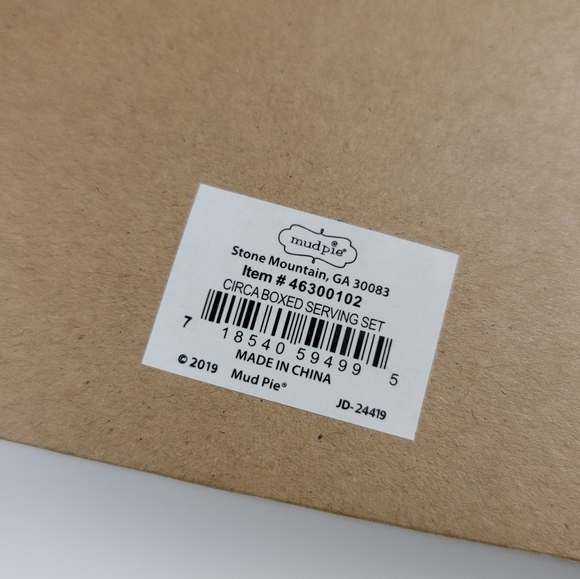 Mudpie Circa Boxed Serving Set 46300102 - Picture 9 of 14